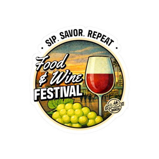Food & Wine Festival Sticker