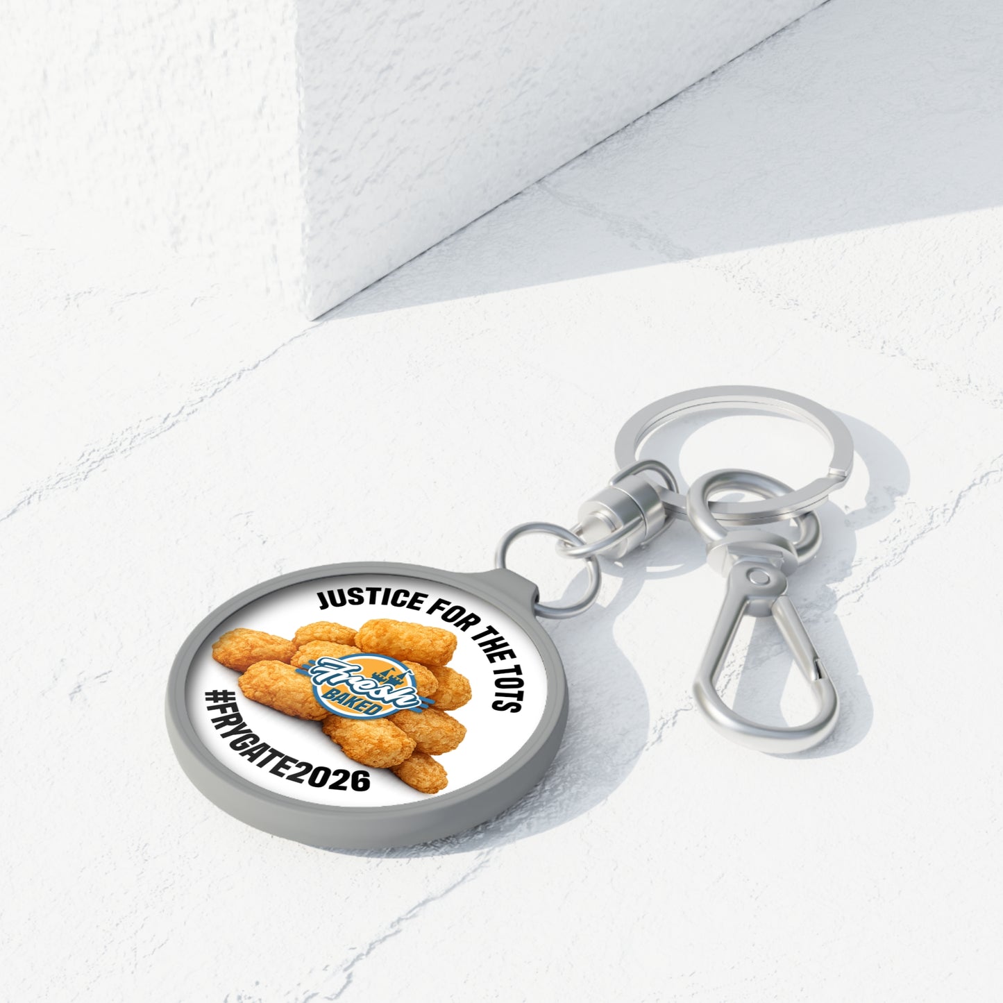 Justice for the Tots Keychain