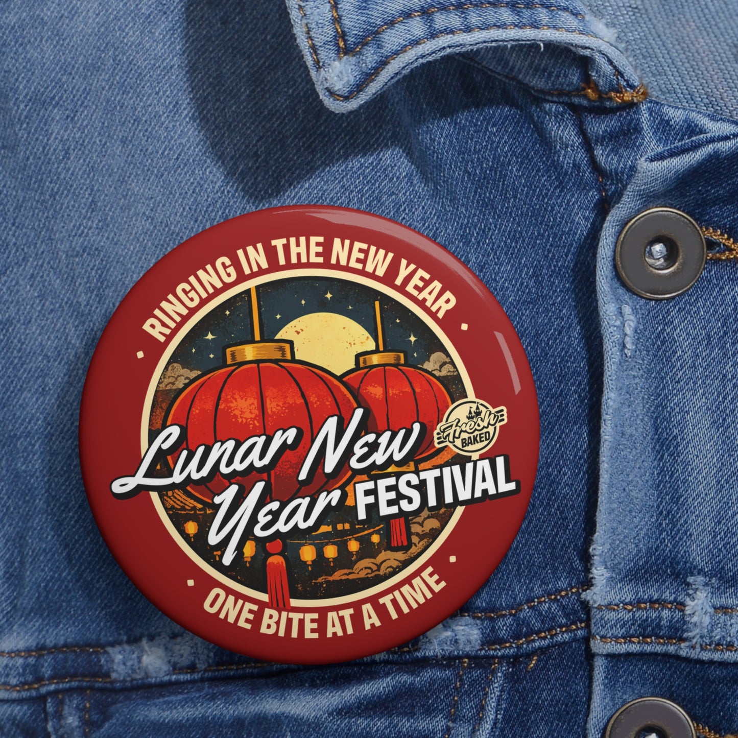 Lunar New Year Festival Button