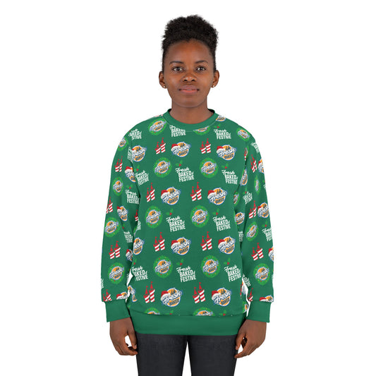 Fresh Baked & Festive Green Sweatshirt