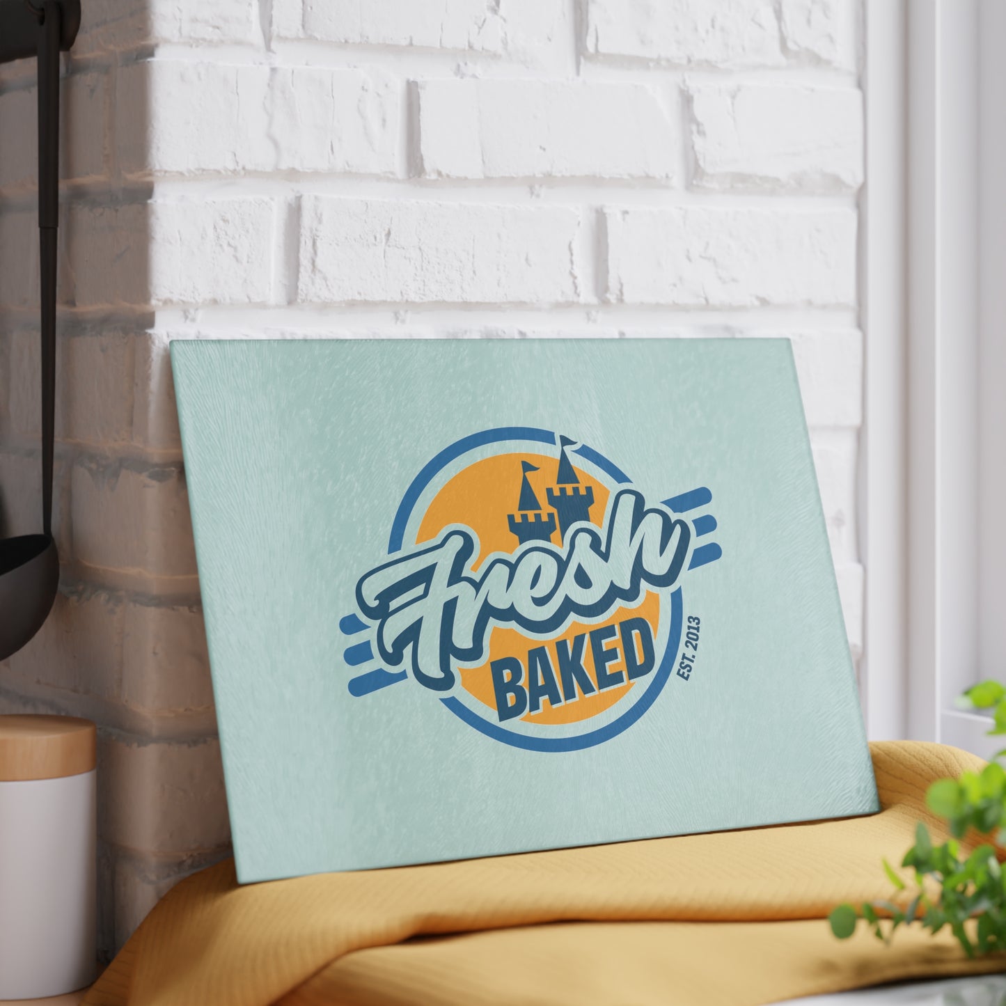 Fresh Baked Glass Cutting Board