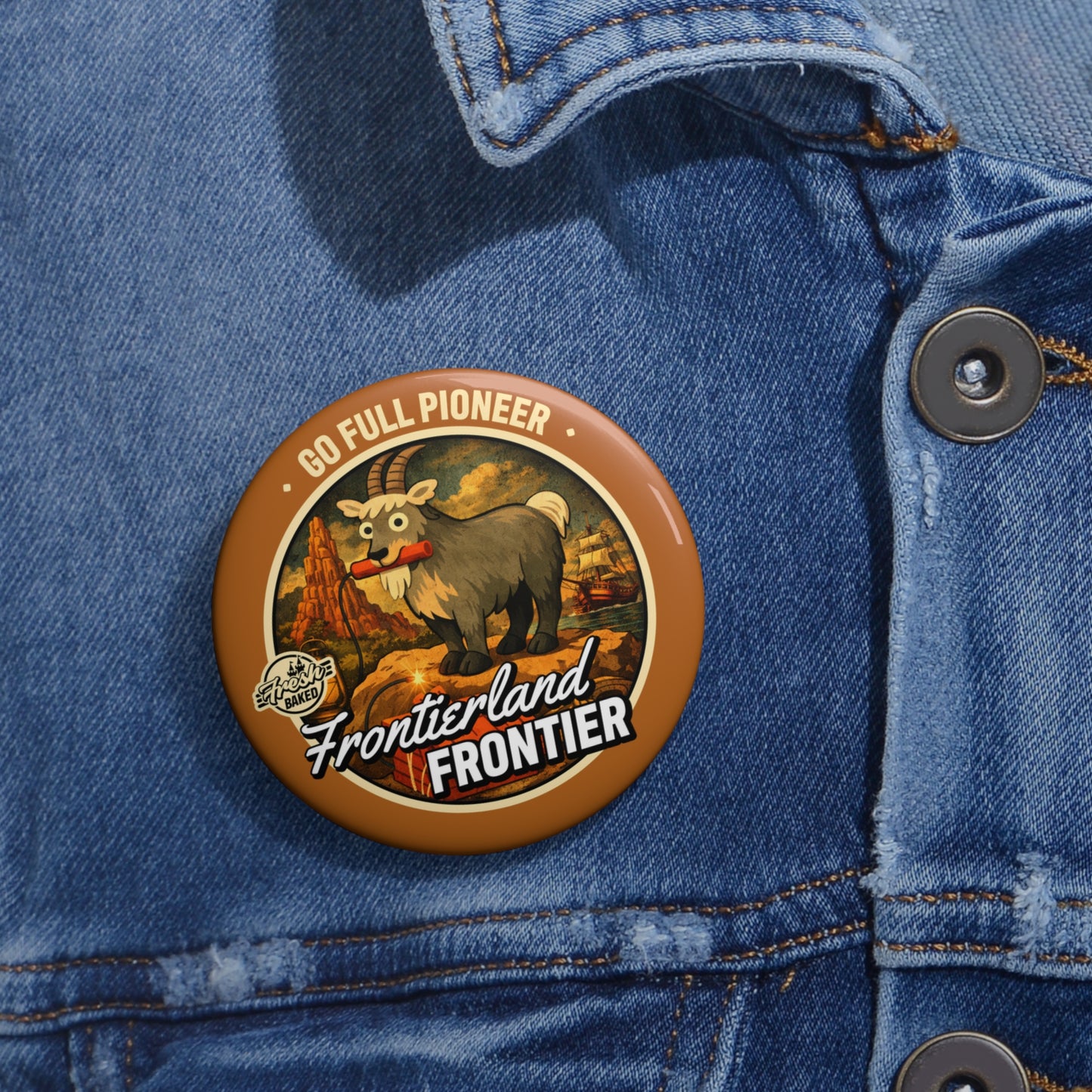 Frontierland Frontier Button