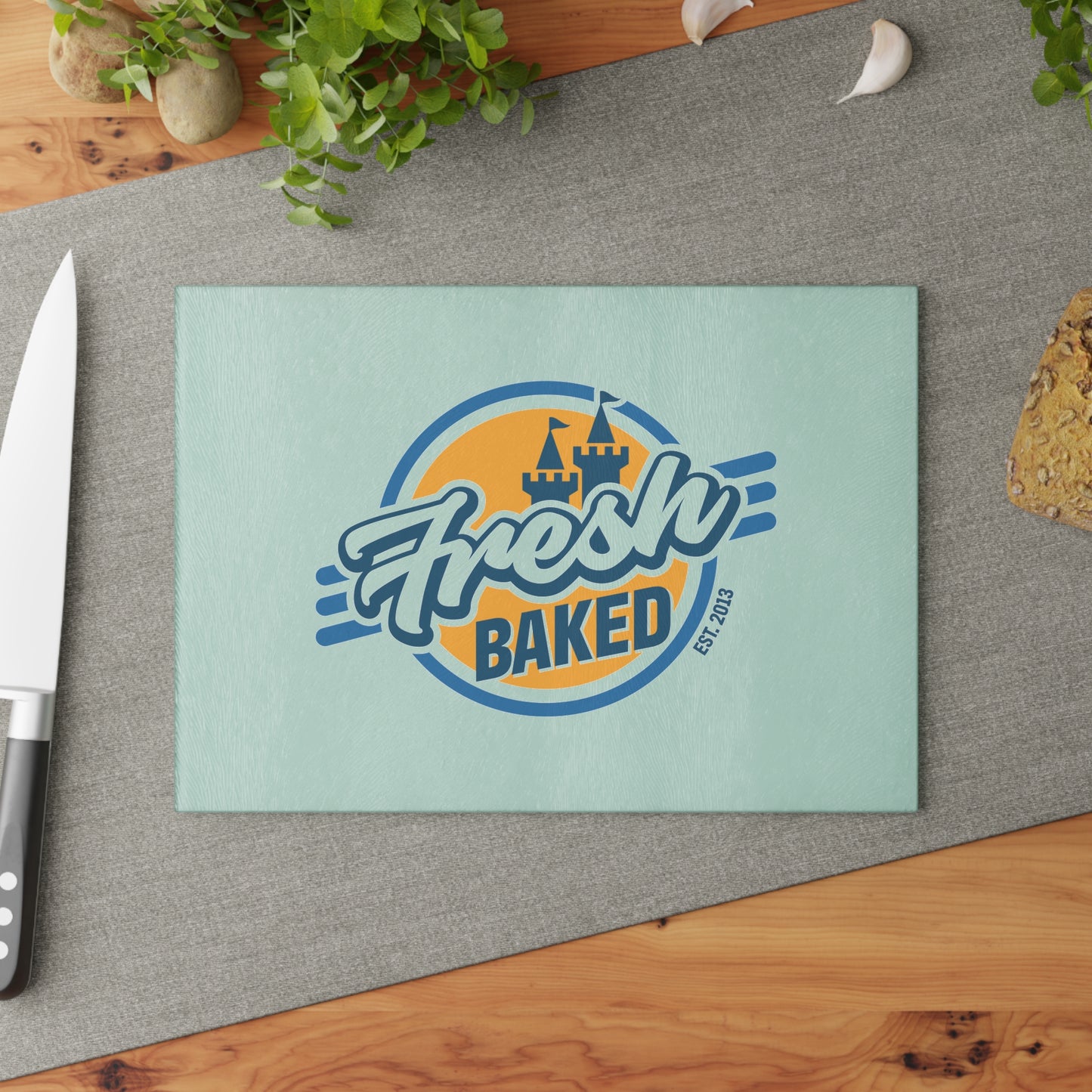 Fresh Baked Glass Cutting Board