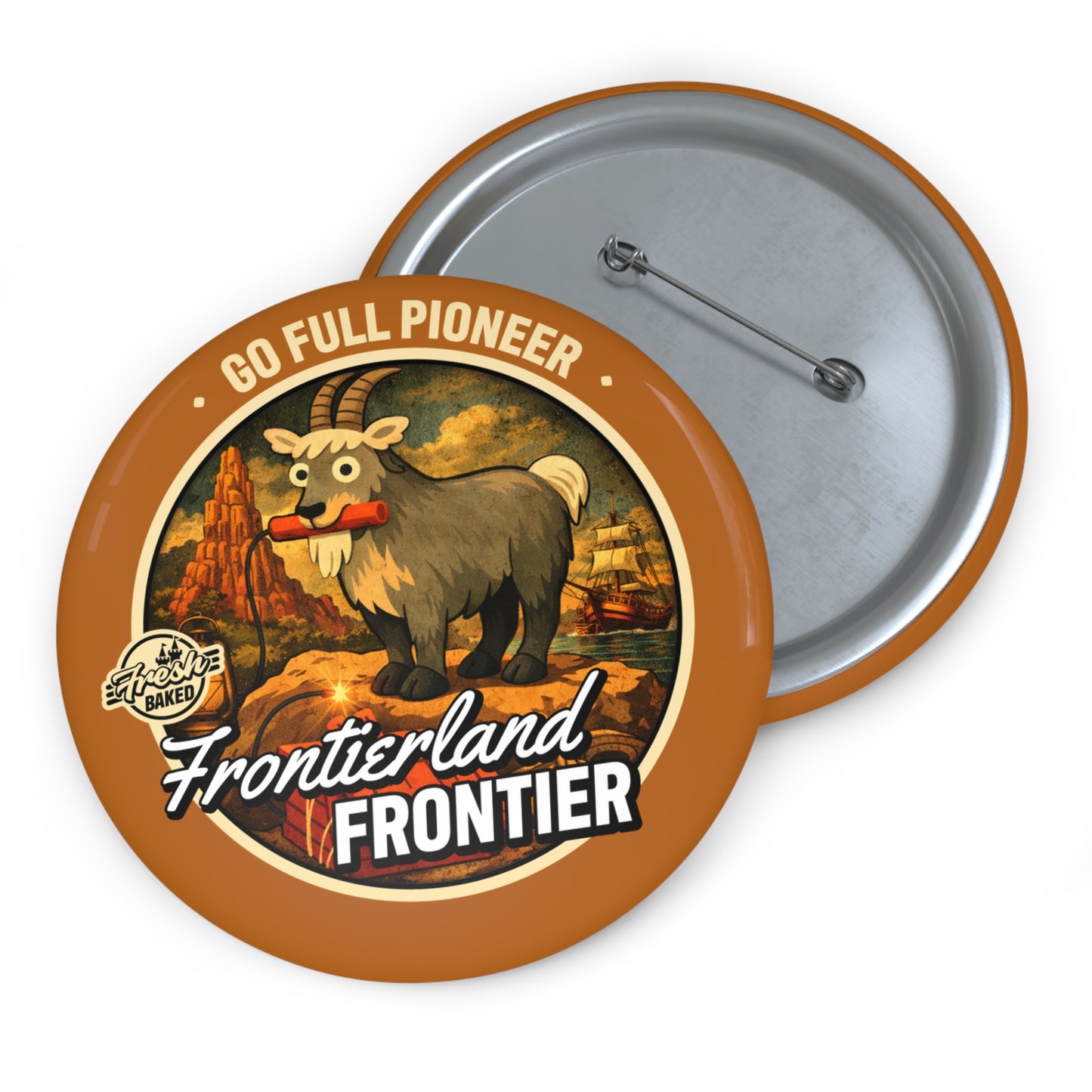 Frontierland Frontier Button