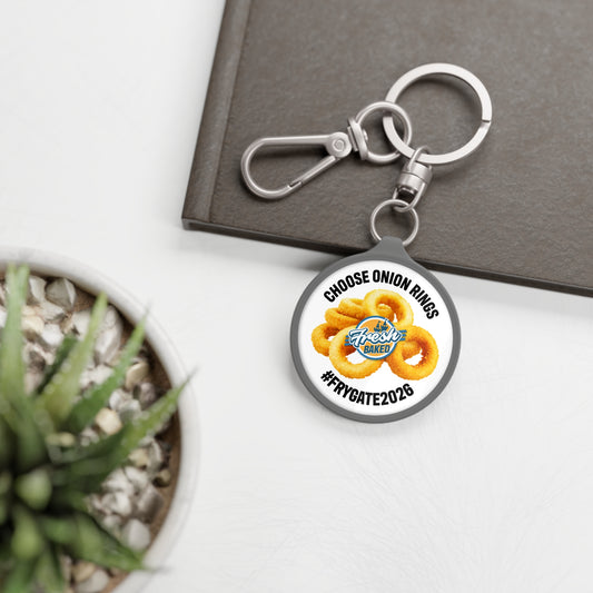 Choose Onion Rings Keychain