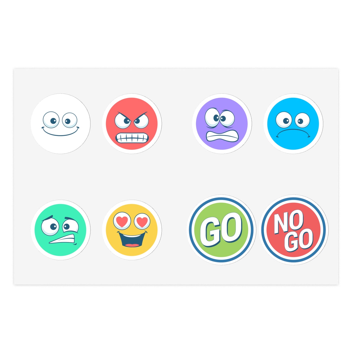 Reactions Sticker Pack, 5 Sheets