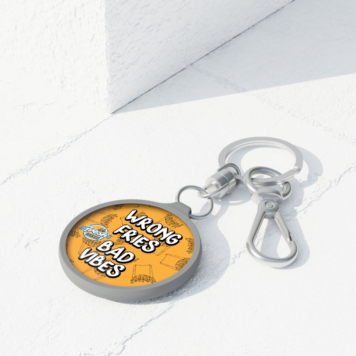Wrong Fries. Bad Vibes. Keychain