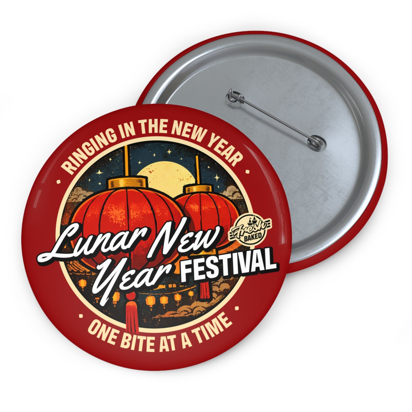 Lunar New Year Festival Button