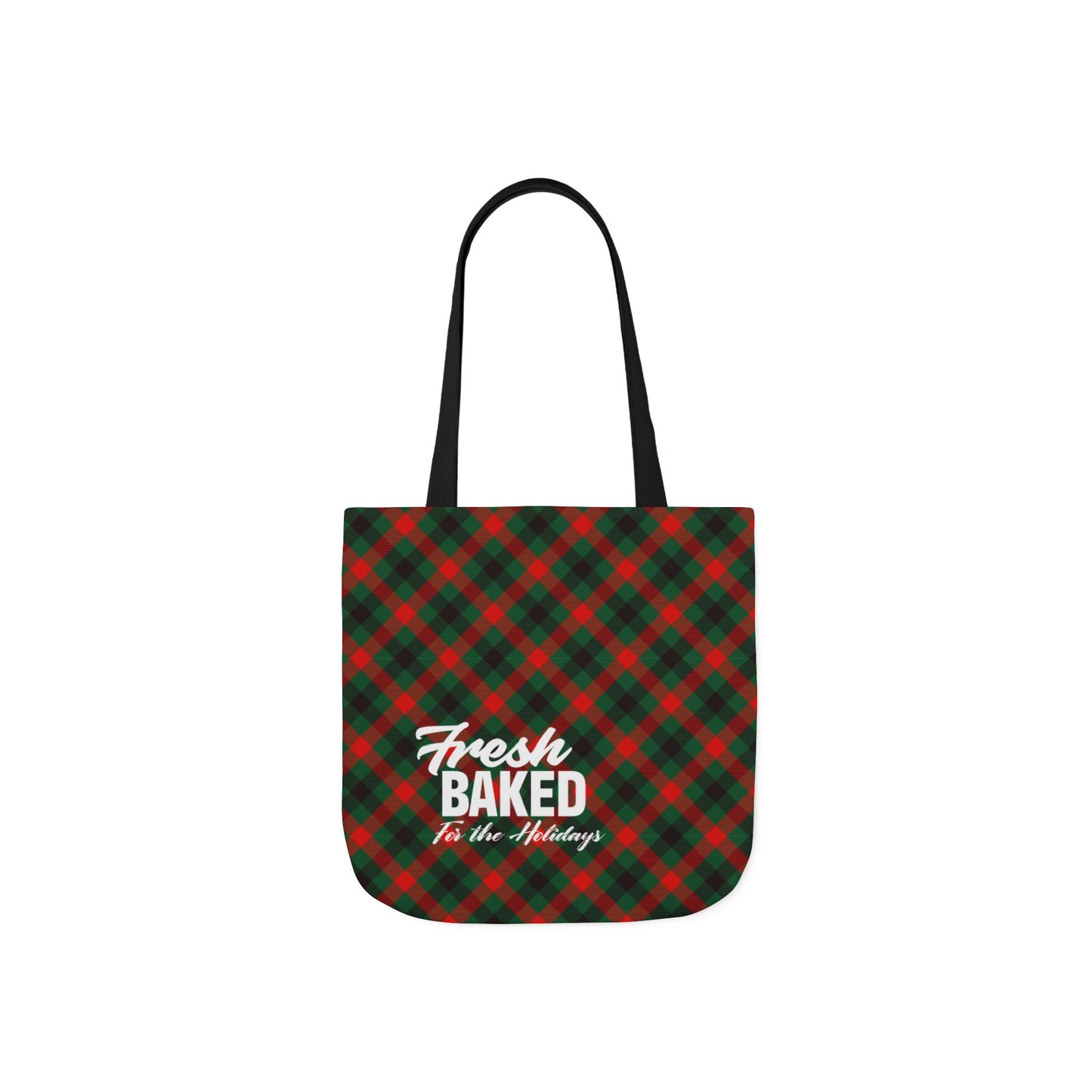 Plaid Holiday Canvas Tote