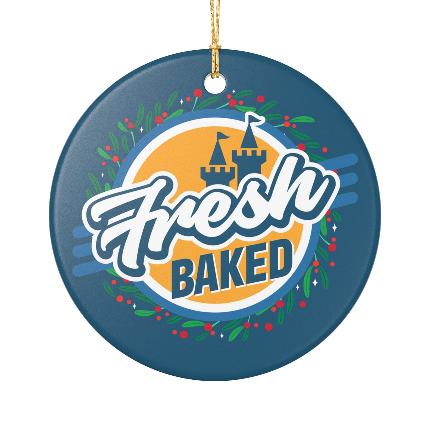 Holly Wreath Ornament