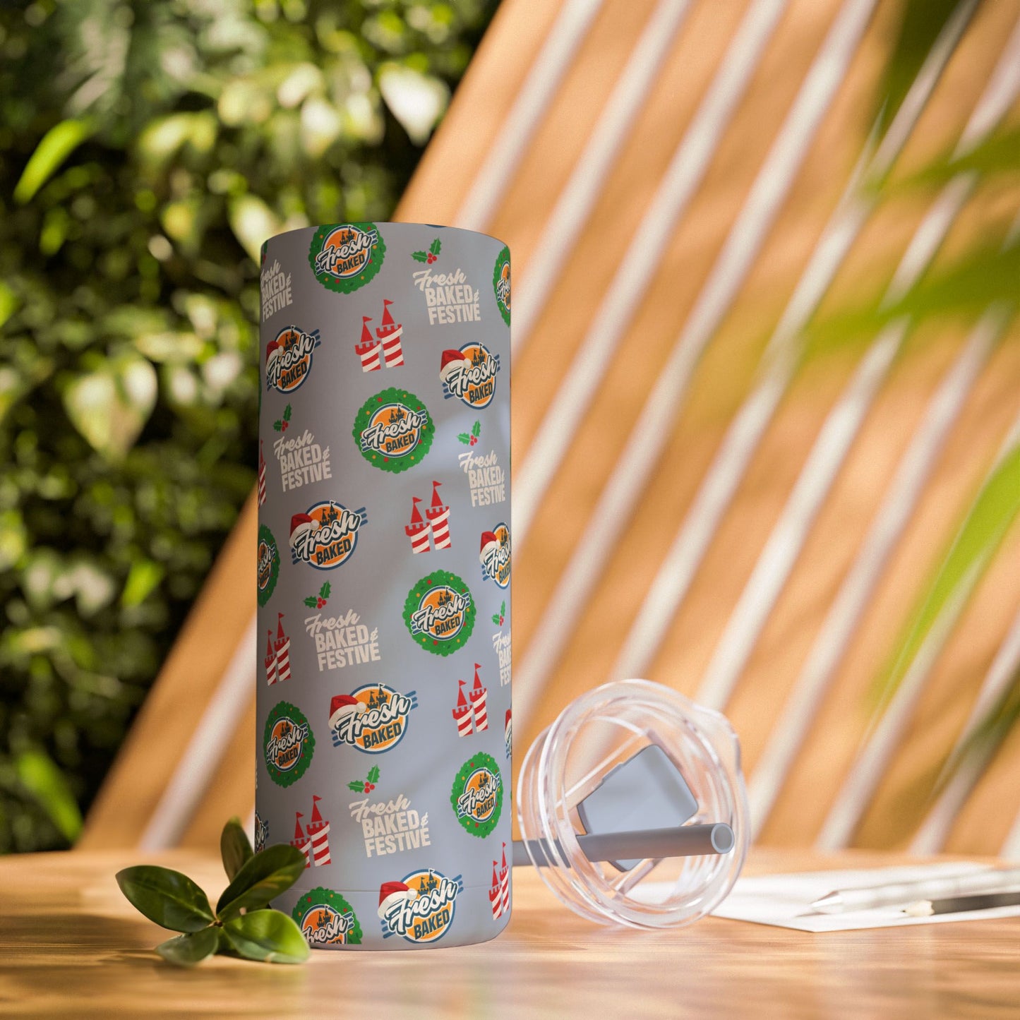 Festive 20oz Skinny Tumbler