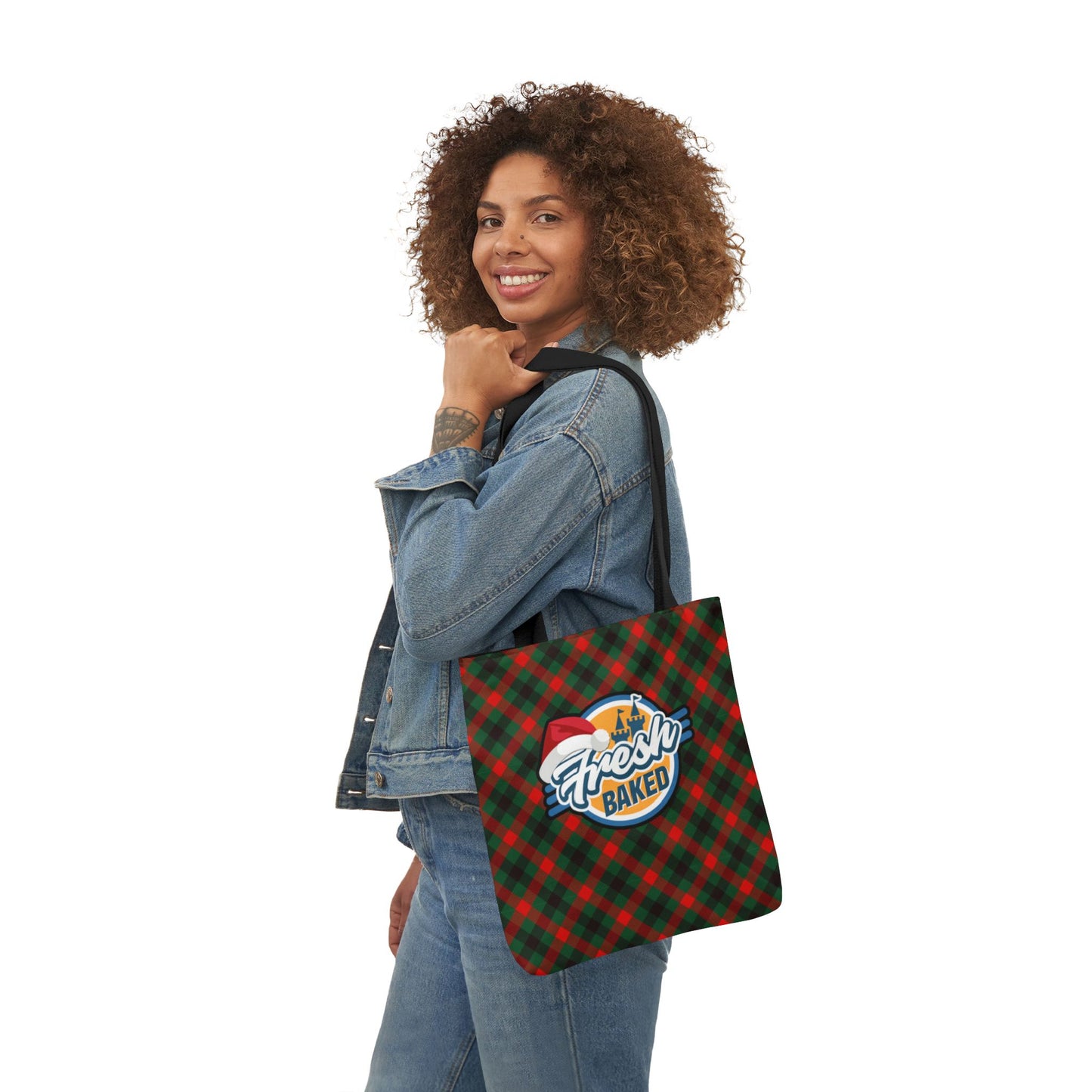 Plaid Holiday Canvas Tote