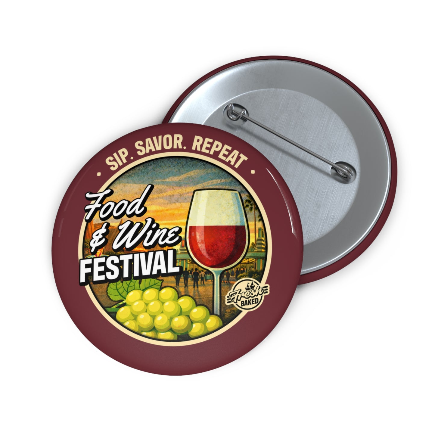 Food & Wine Festival Button