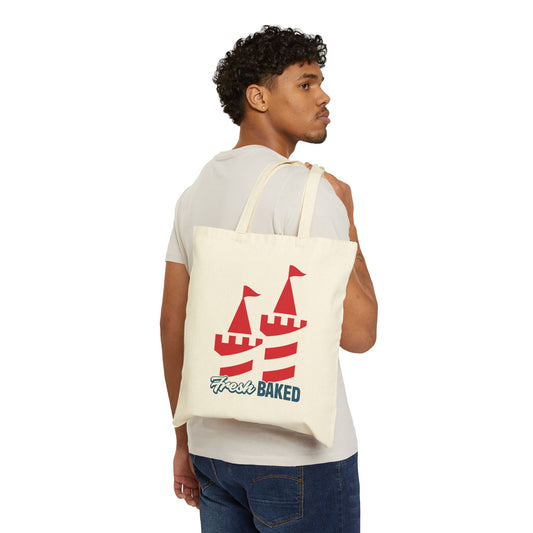 Red Castle Canvas Tote Bag
