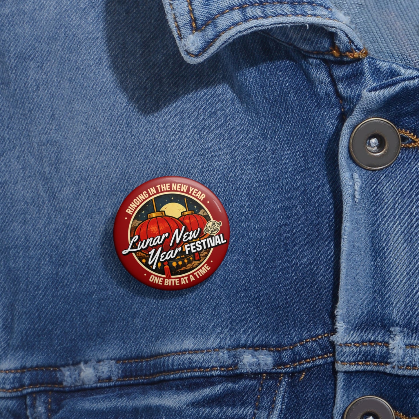 Lunar New Year Festival Button