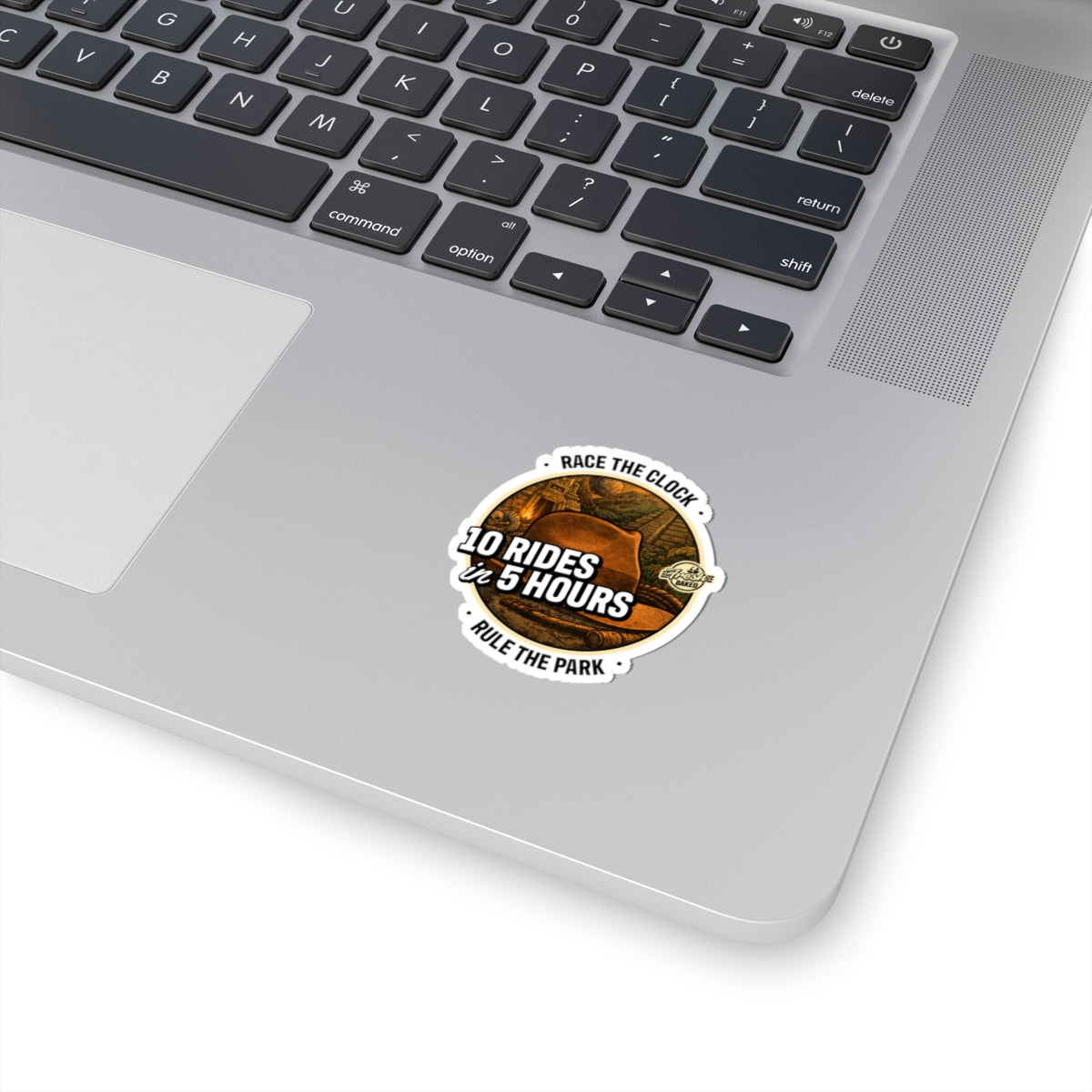 10 Rides in 5 Hours Sticker