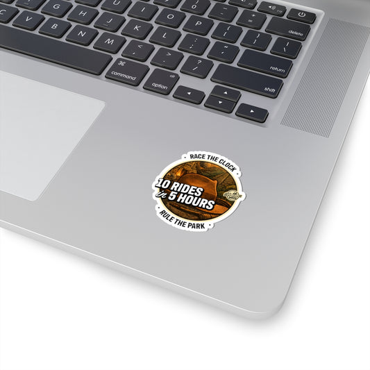 10 Rides in 5 Hours Sticker