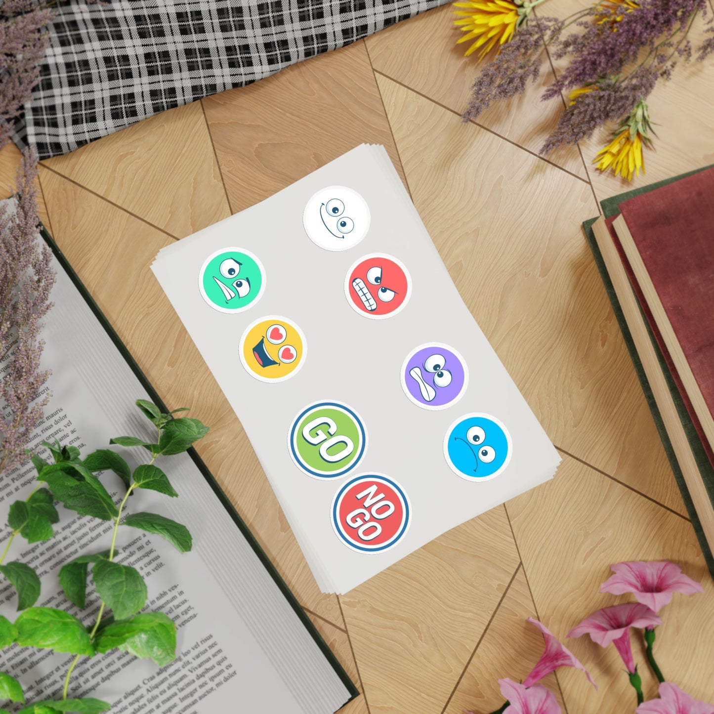 Reactions Sticker Pack, 5 Sheets