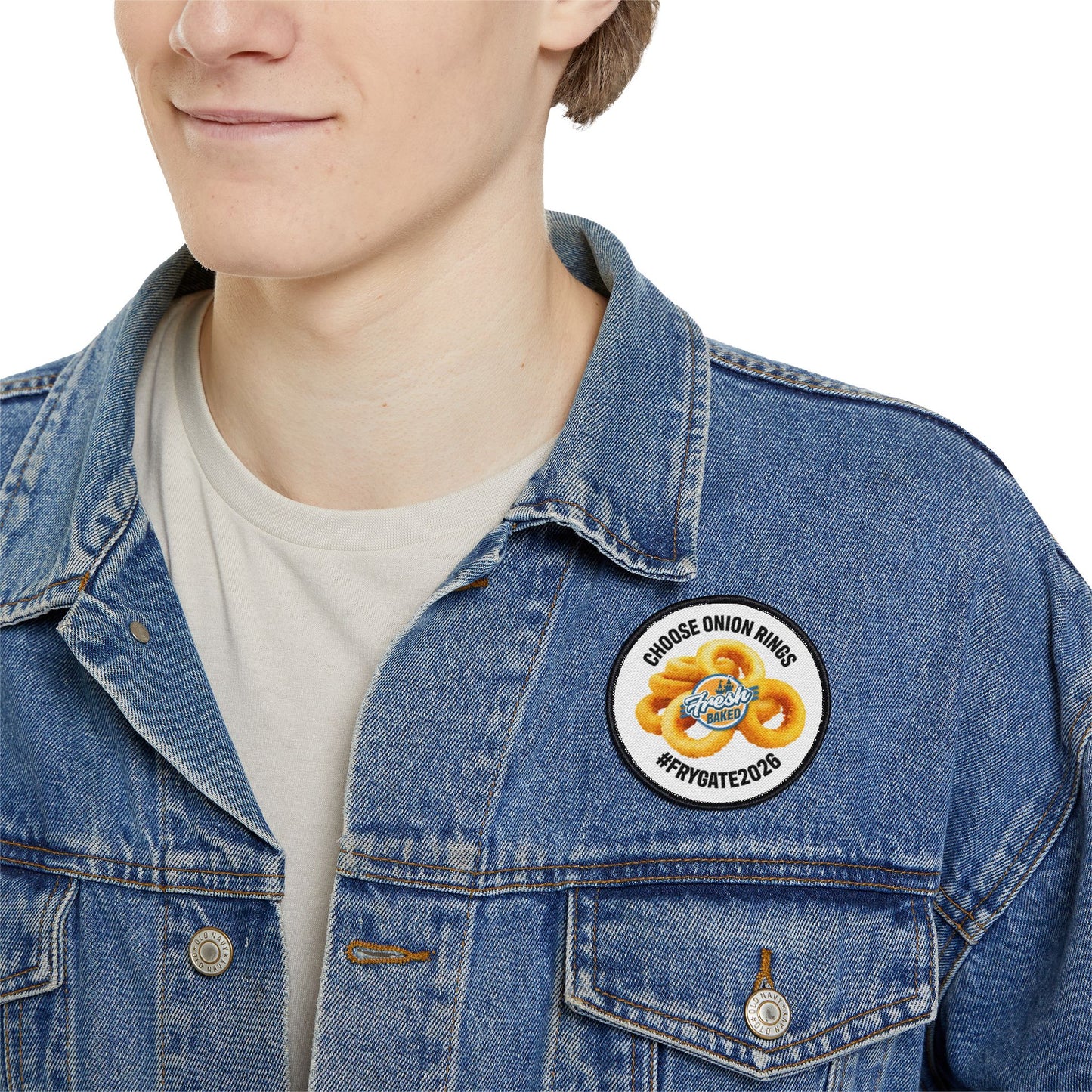 Choose Onion Rings Iron-On Patch
