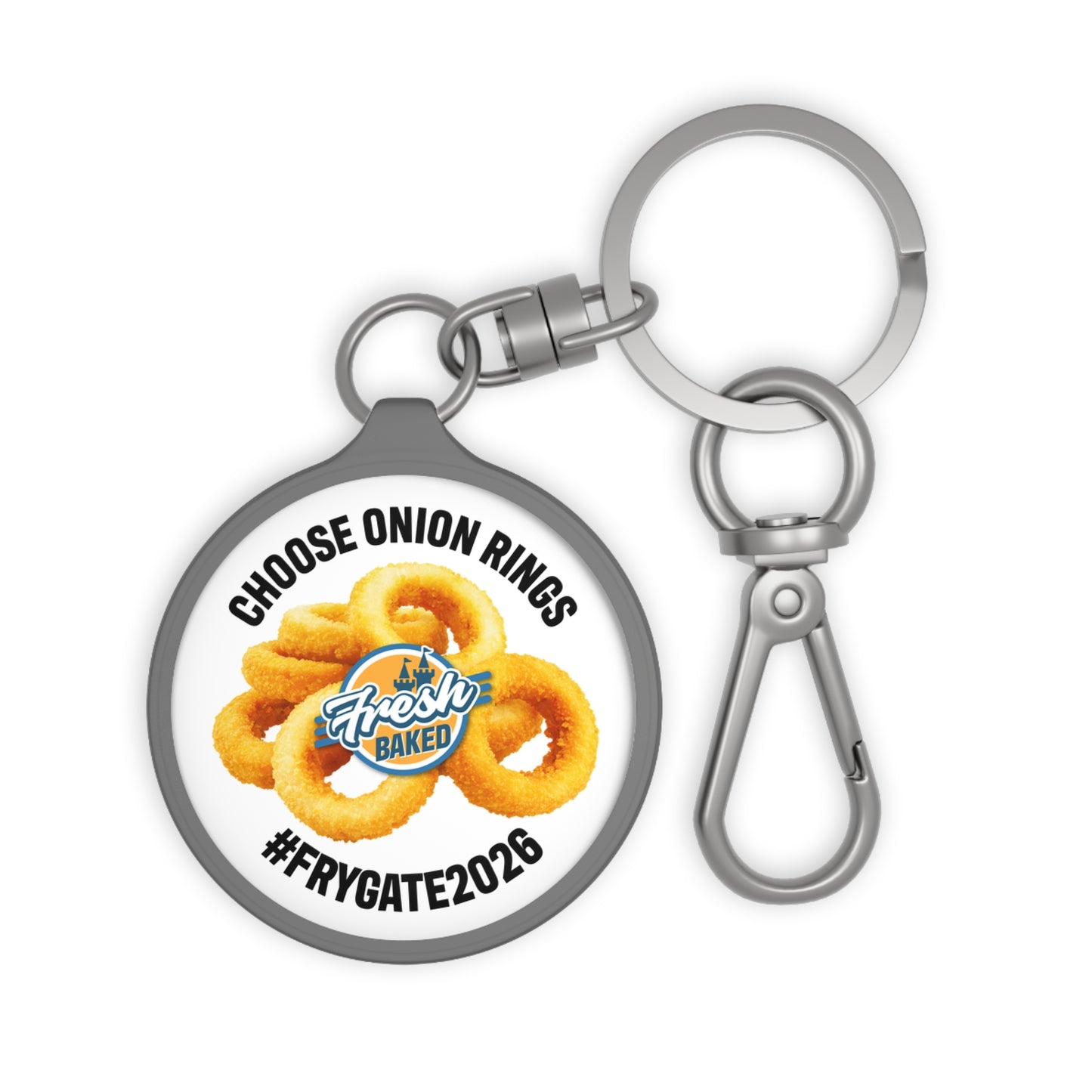 Choose Onion Rings Keychain