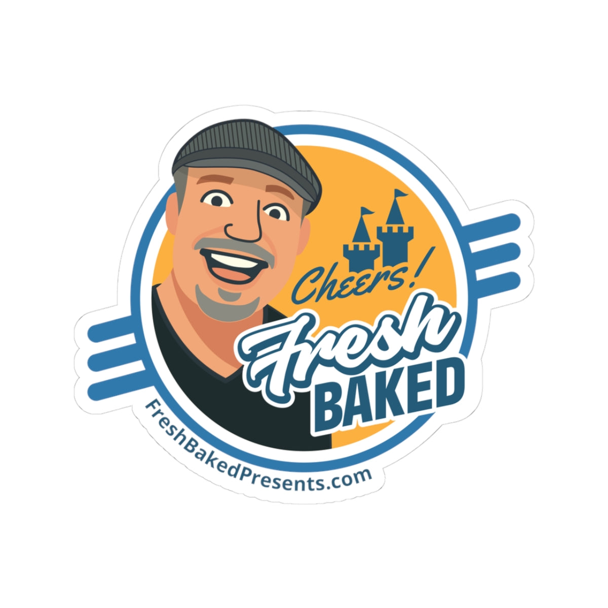 Cheers Fresh Baked Sticker
