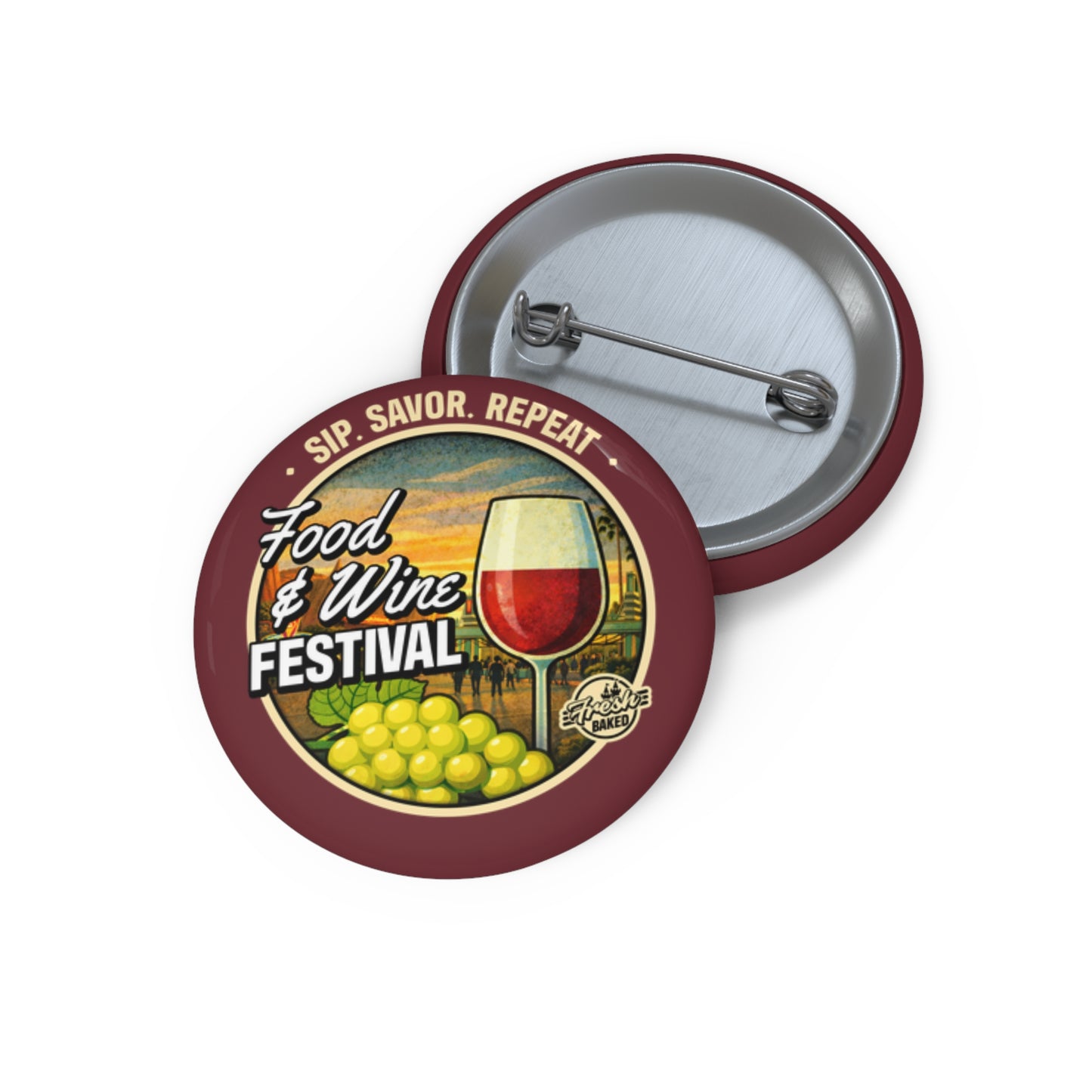 Food & Wine Festival Button