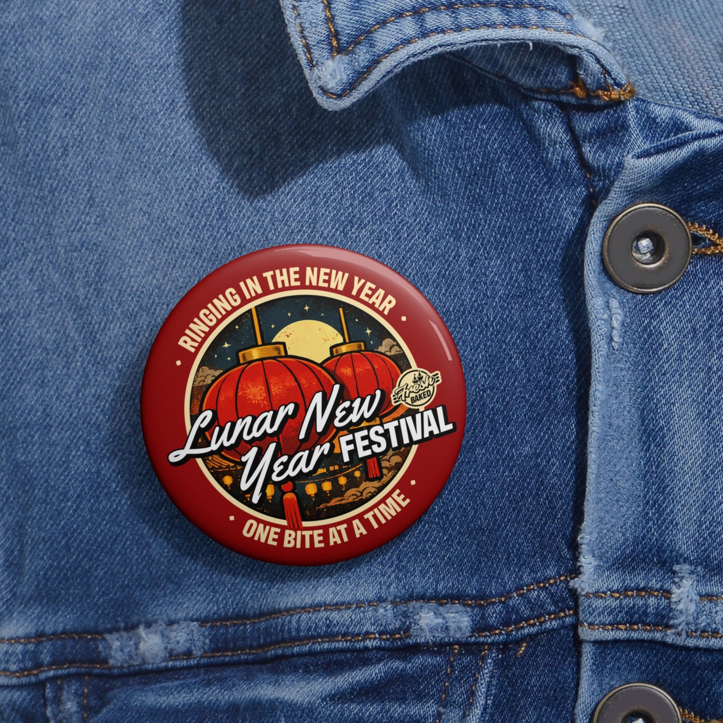 Lunar New Year Festival Button