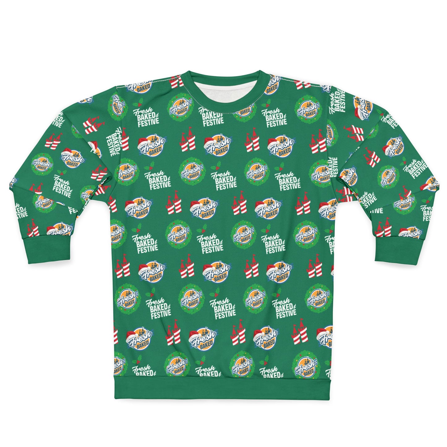 Fresh Baked & Festive Green Sweatshirt