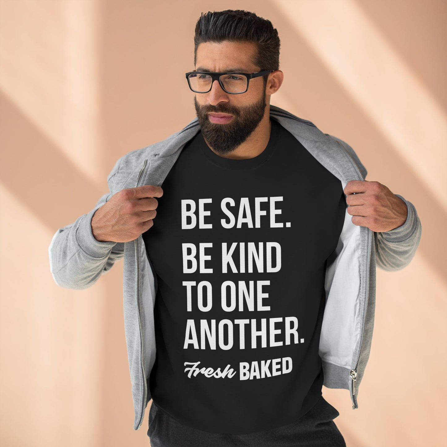 Be Safe. Be Kind. Crewneck