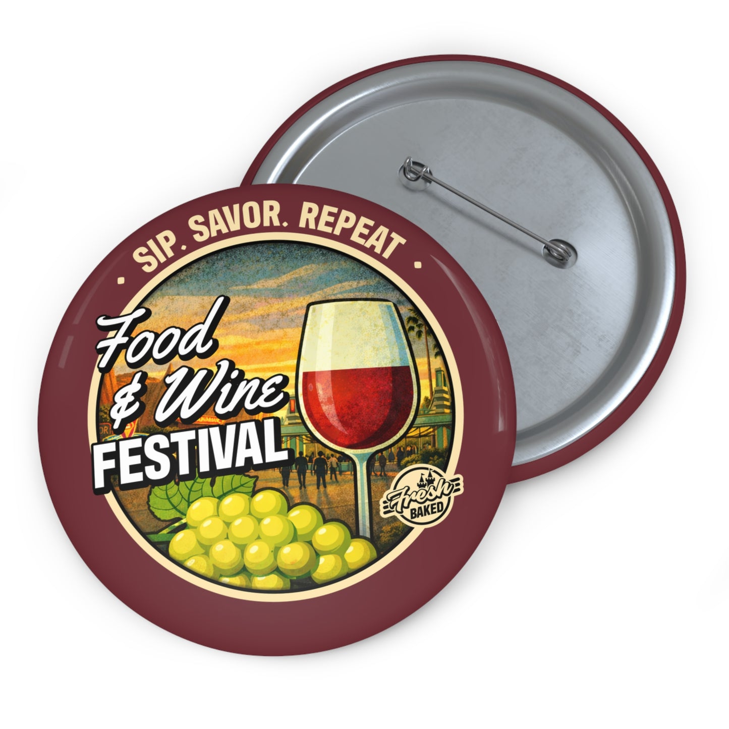 Food & Wine Festival Button