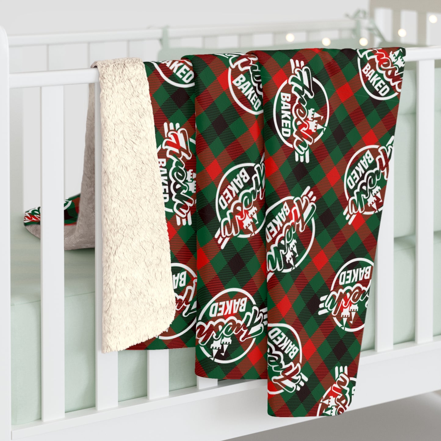 Fresh Baked Holiday Sherpa Fleece Blanket