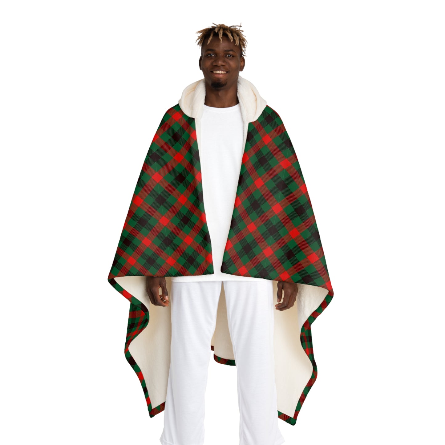 Holiday Hooded Sherpa Blanket