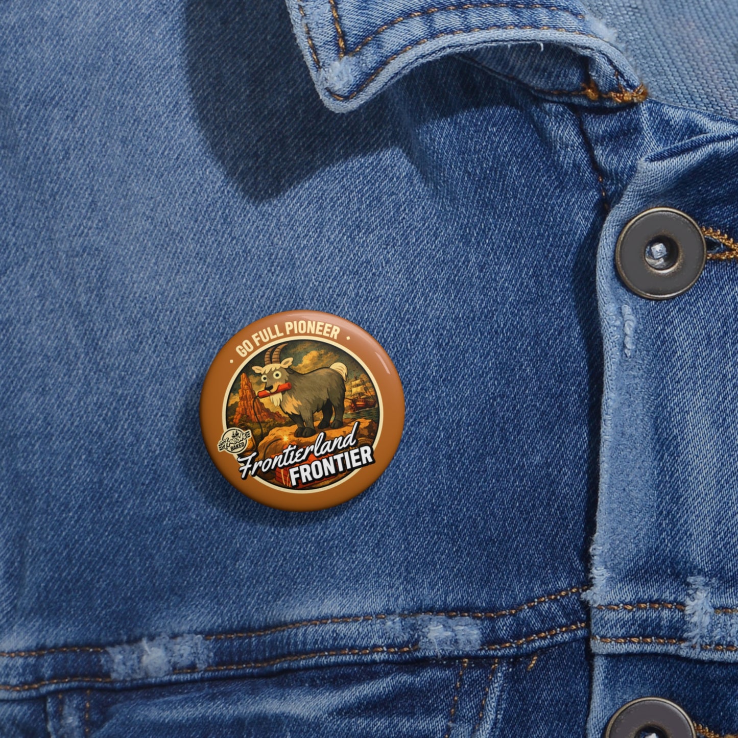 Frontierland Frontier Button