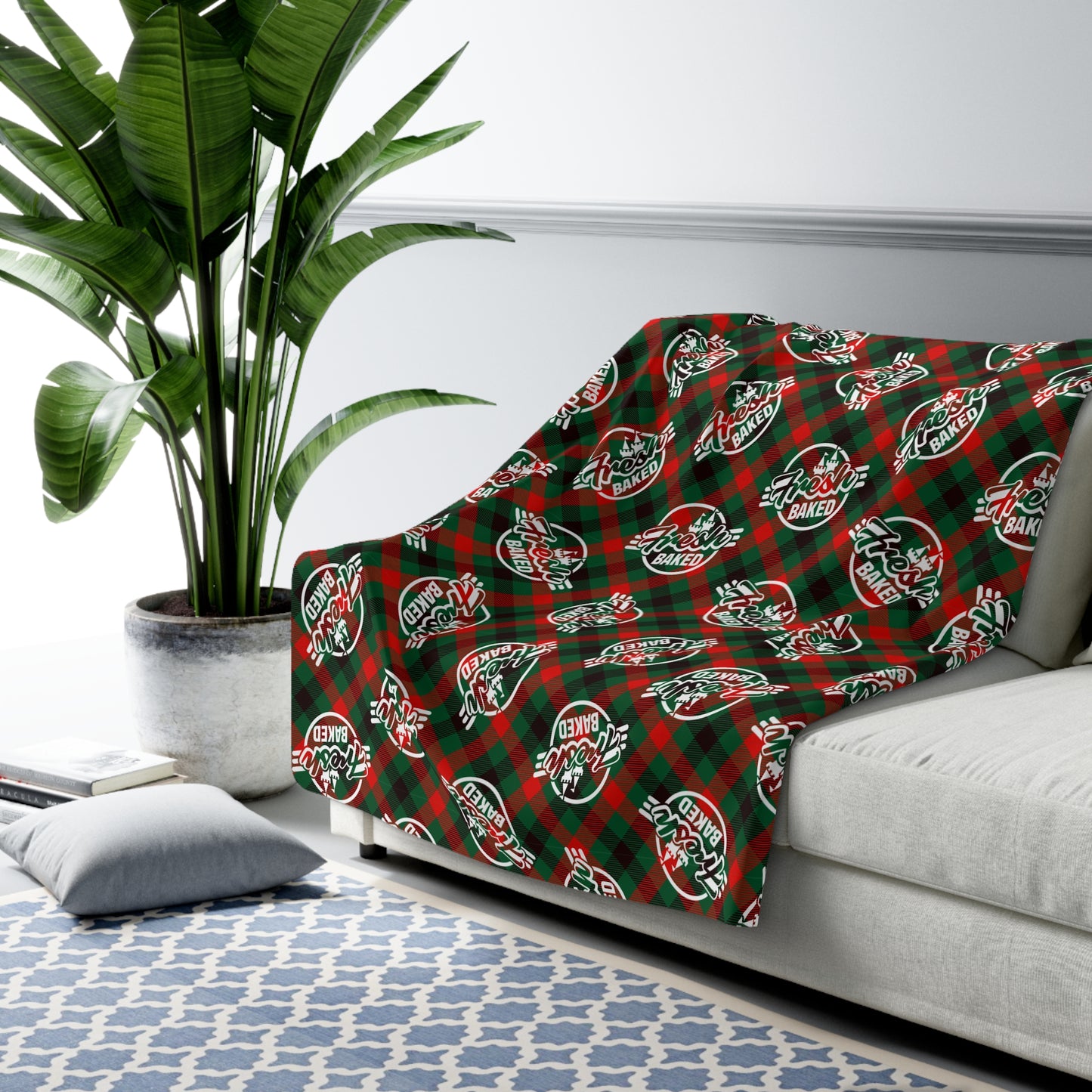Fresh Baked Holiday Sherpa Fleece Blanket