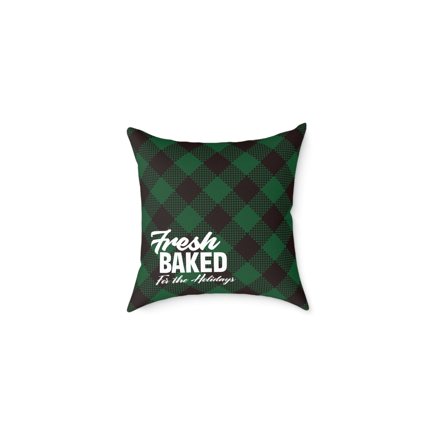 Holiday Plaid Throw Pillow