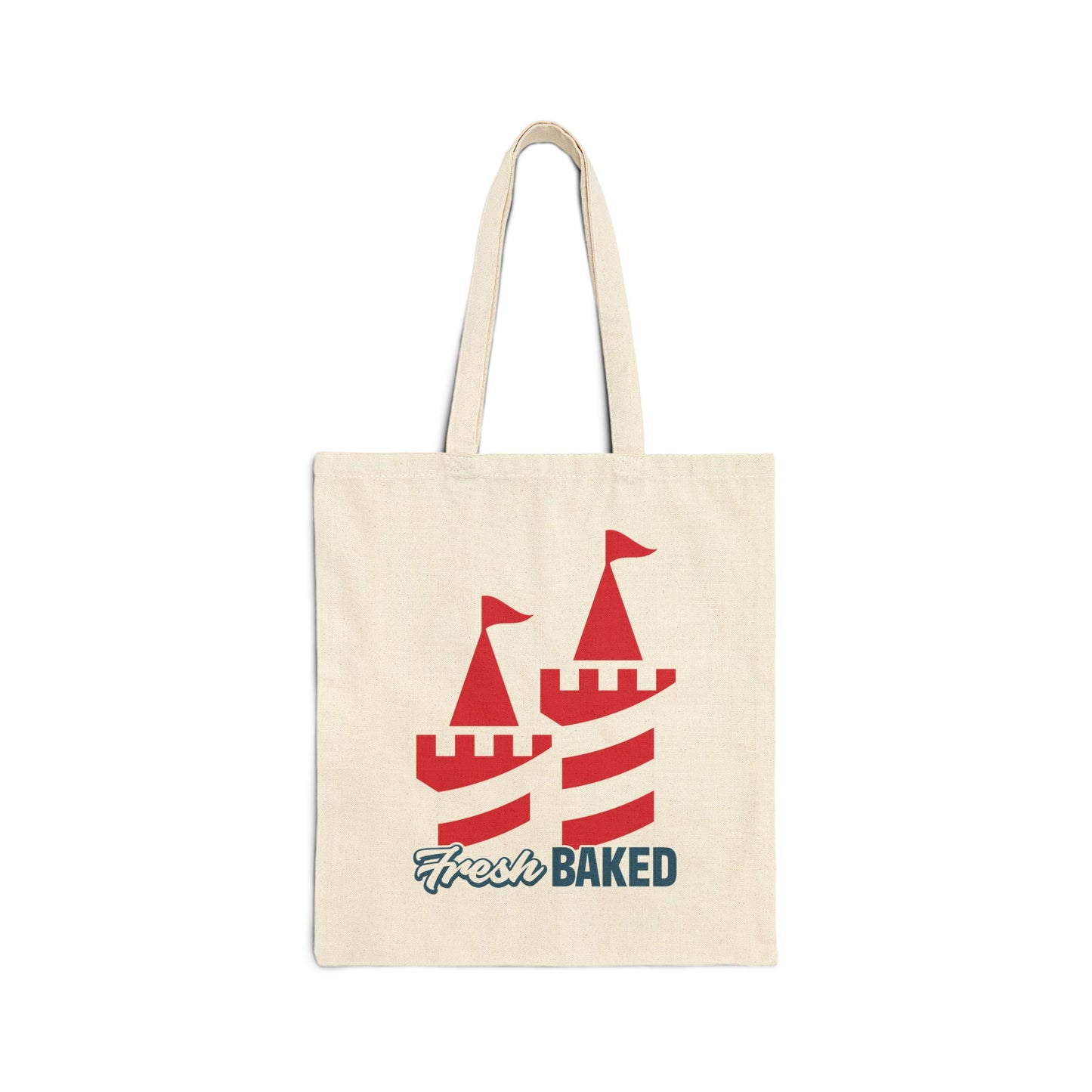 Red Castle Canvas Tote Bag