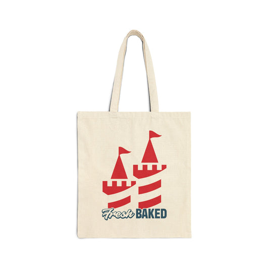 Red Castle Canvas Tote Bag