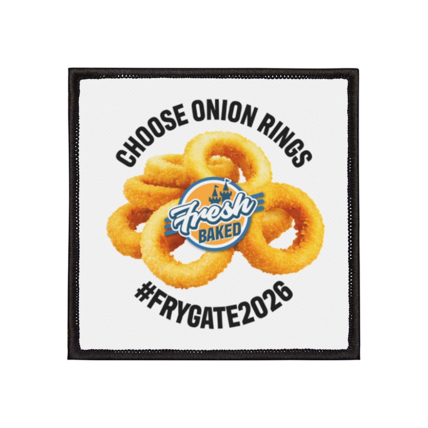Choose Onion Rings Iron-On Patch