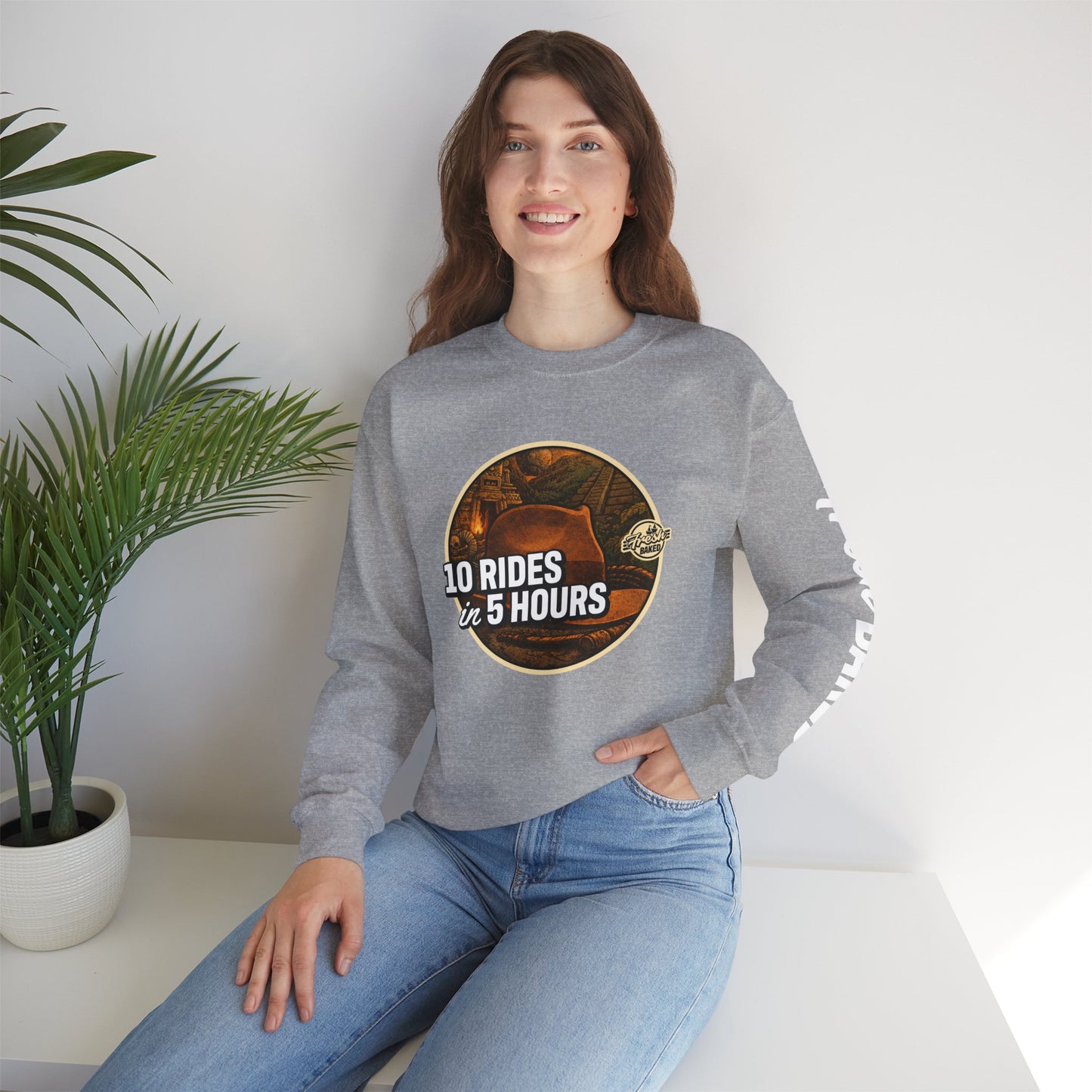 10 Rides in 5 Hours Crewneck Sweatshirt