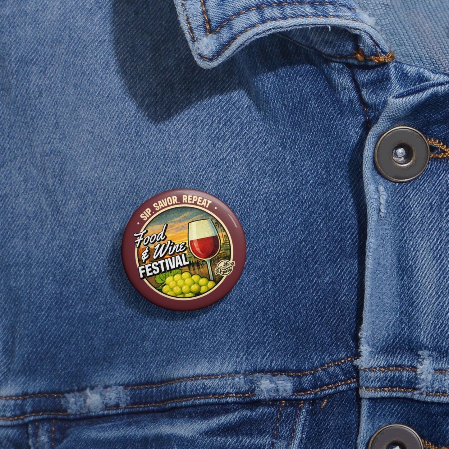Food & Wine Festival Button