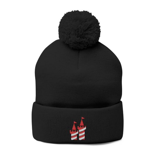 Castle Pom-Pom Knit Beanie