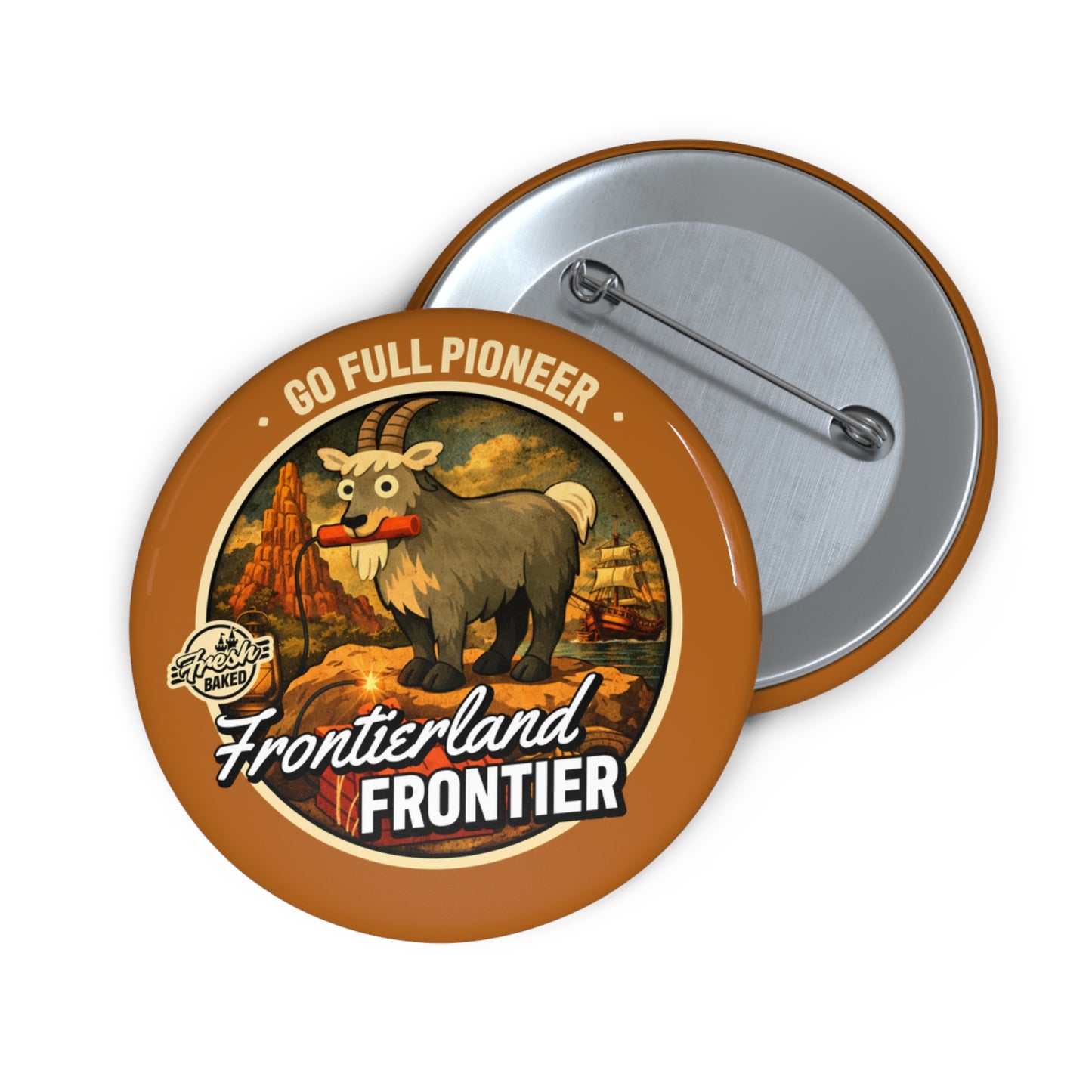 Frontierland Frontier Button
