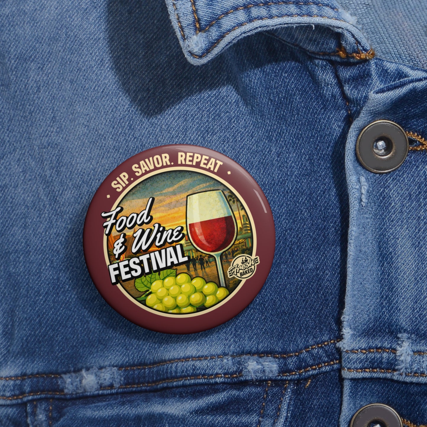 Food & Wine Festival Button