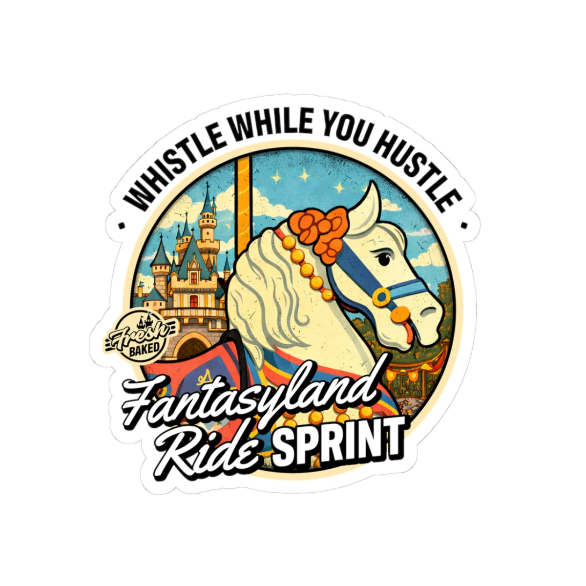 Fantasyland Ride Sprint Sticker