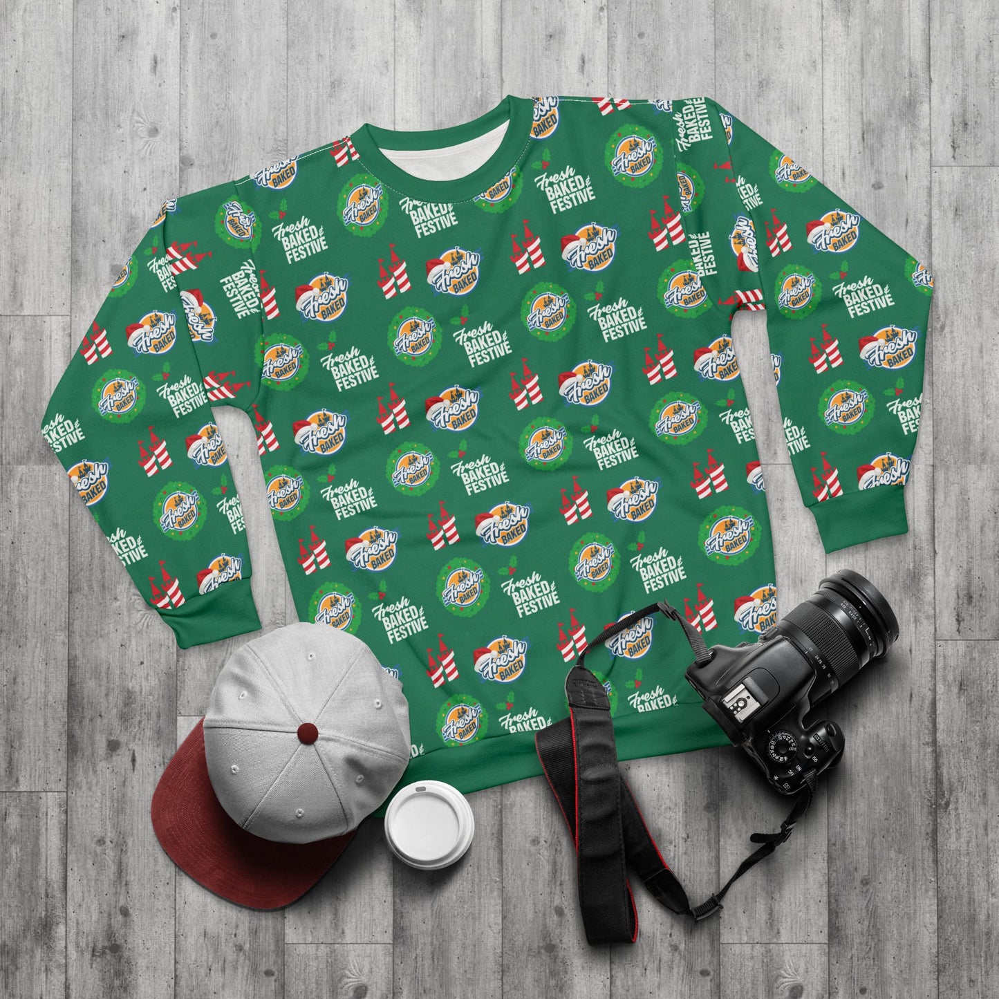 Fresh Baked & Festive Green Sweatshirt